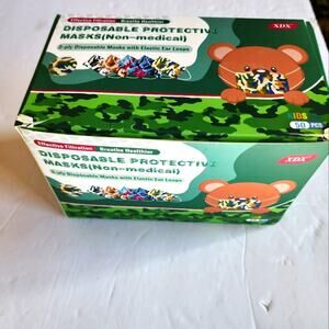 Disposable‎ Protective Kids Face Masks Individually Pkgd 50 Pieces Asstd Colors